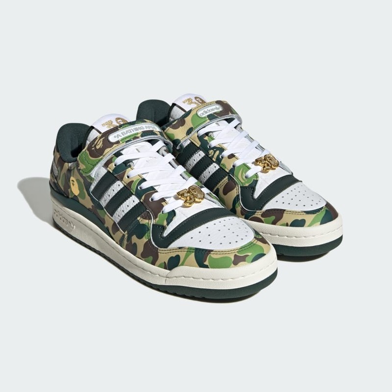 Bape x adidas Forum 84 Low "30th Anniversary - Green Camo" | ID4771