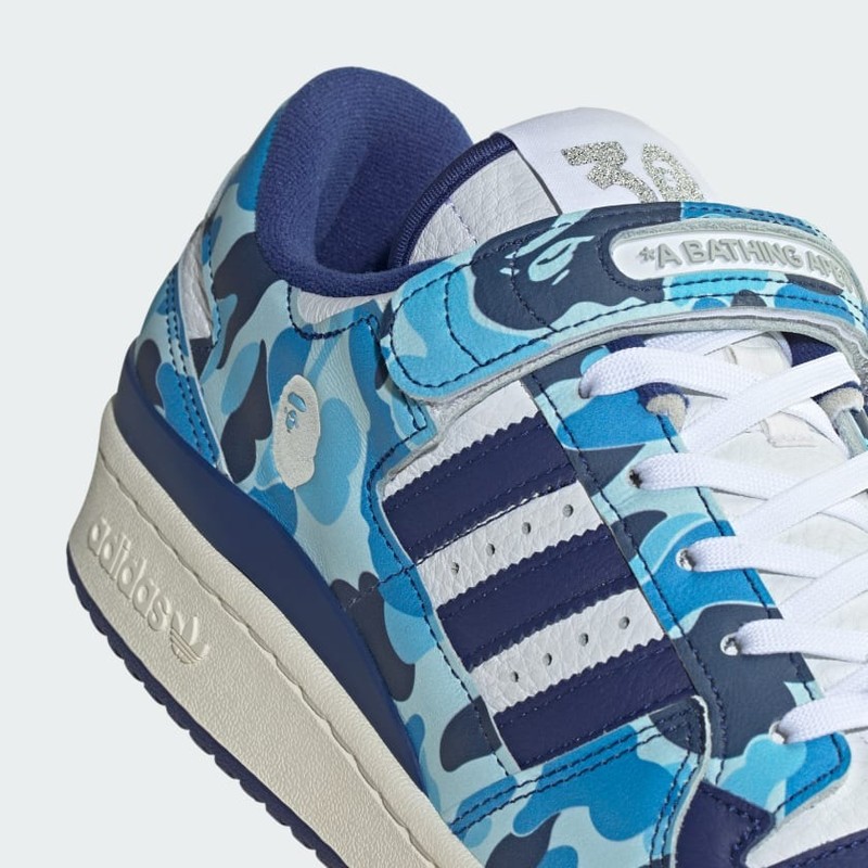 Bape x adidas Forum 84 Low "30th Anniversary - Blue Camo" | ID4772