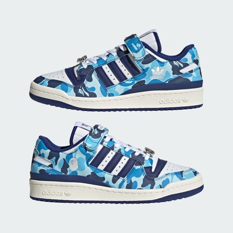 Bape x adidas Forum 84 Low "30th Anniversary - Blue Camo" | ID4772