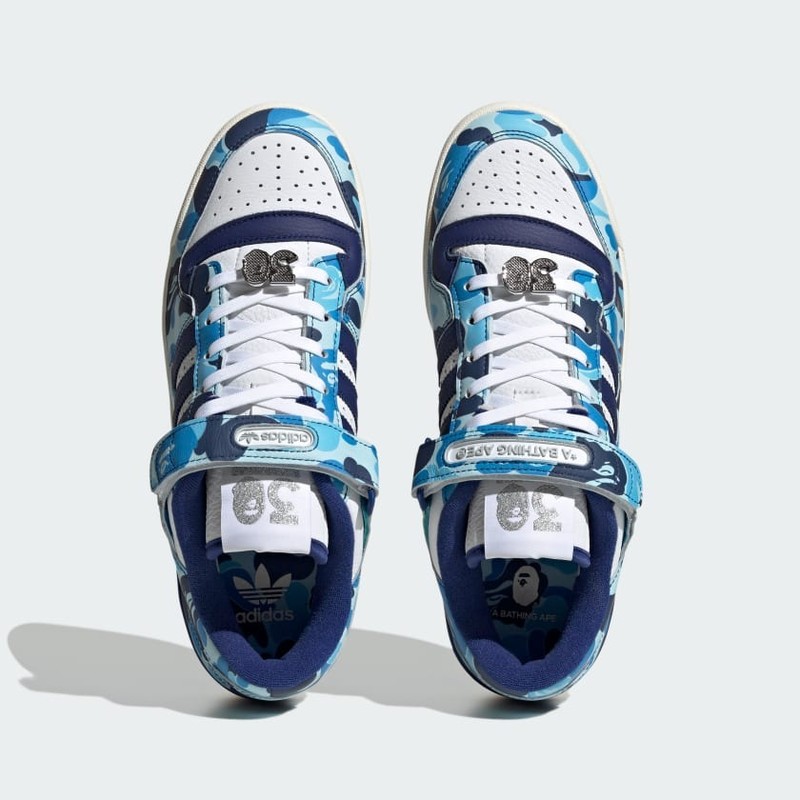 Bape x adidas Forum 84 Low "30th Anniversary - Blue Camo" | ID4772