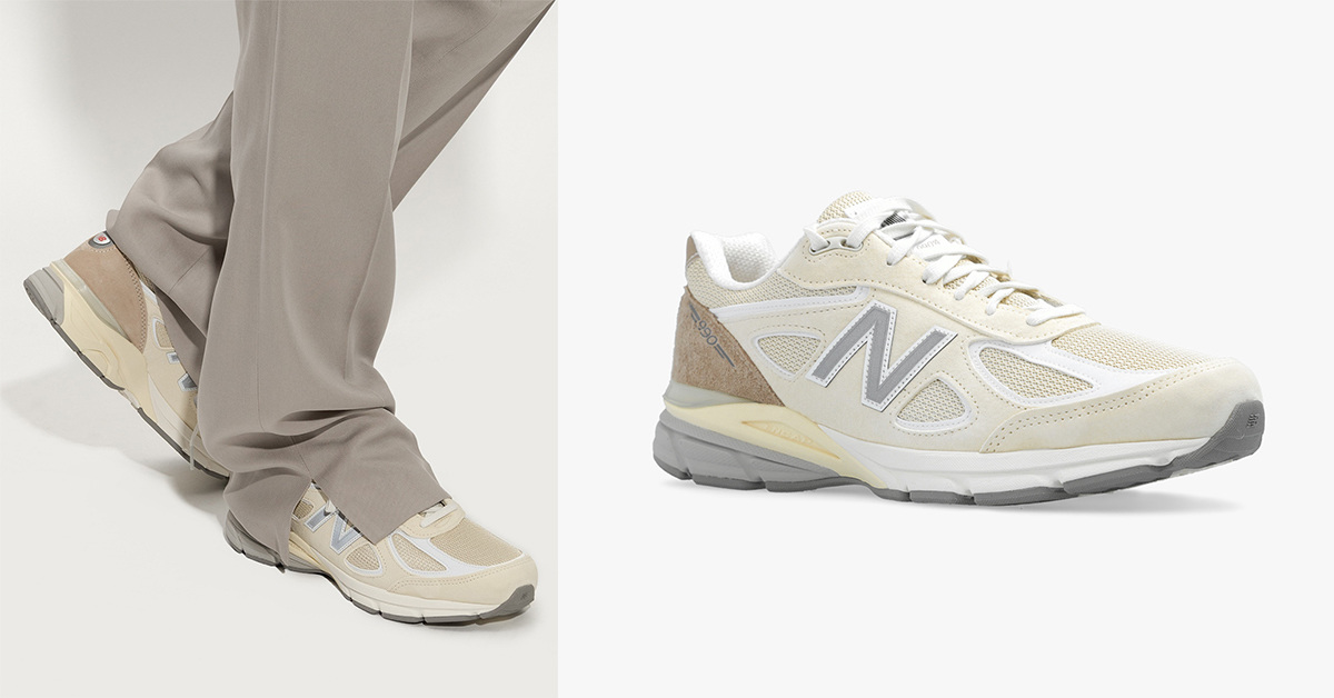 Sommerliche Vibes auf dem New Balance 990 V4 Cream Sommerliche Vibes auf dem New Balance 990 V4 Cream