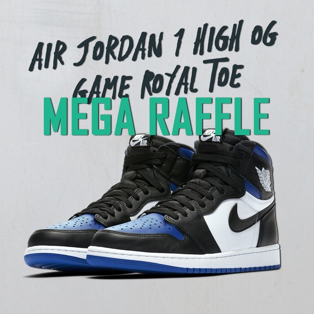 Win an Air Jordan 1 High OG Game Royal Toe