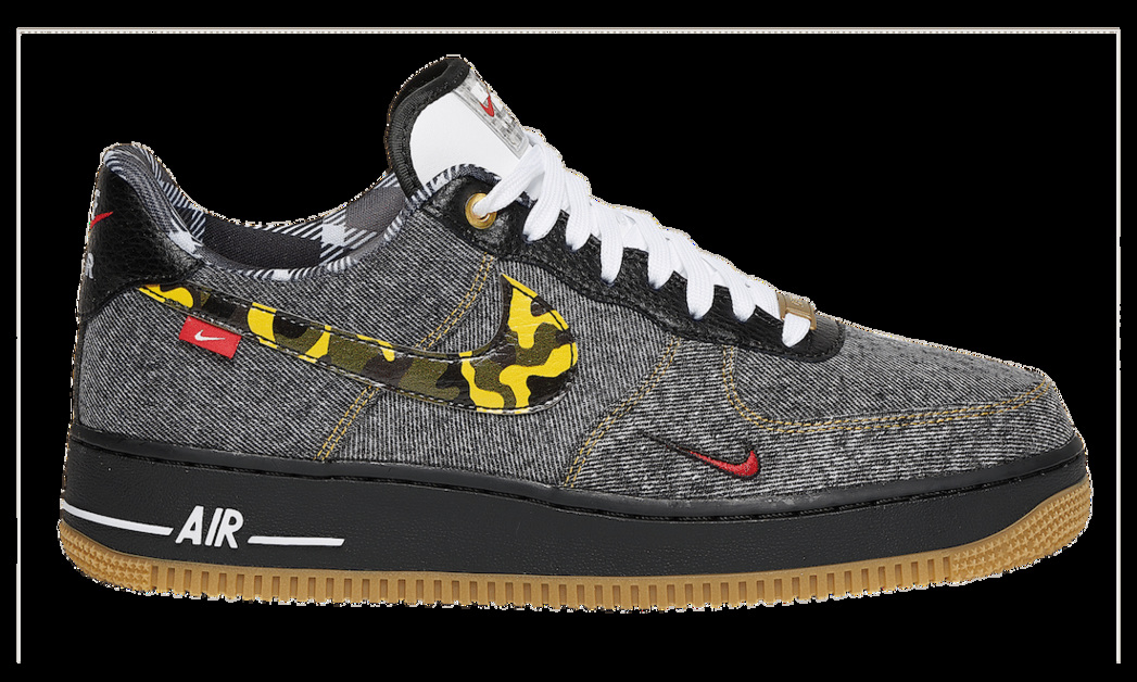 Nike Air Force 1 mit Denim und Camouflage