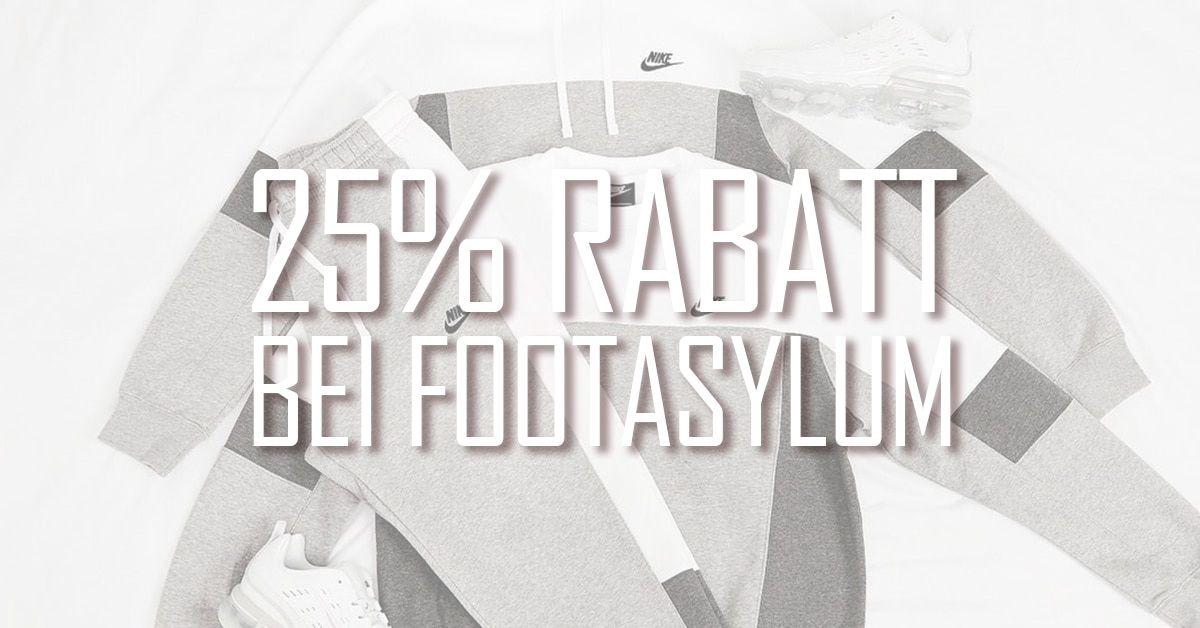 FOOTASYLUM: 25% Rabatt auf Sneaker & Accessories Collection