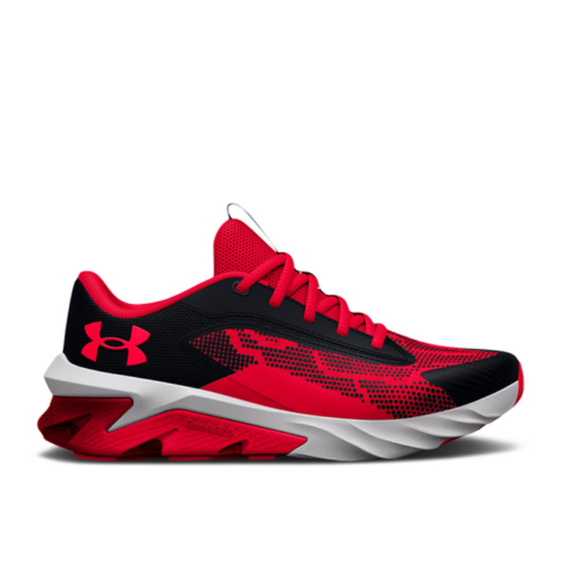 Under armour charged hot sale red and black