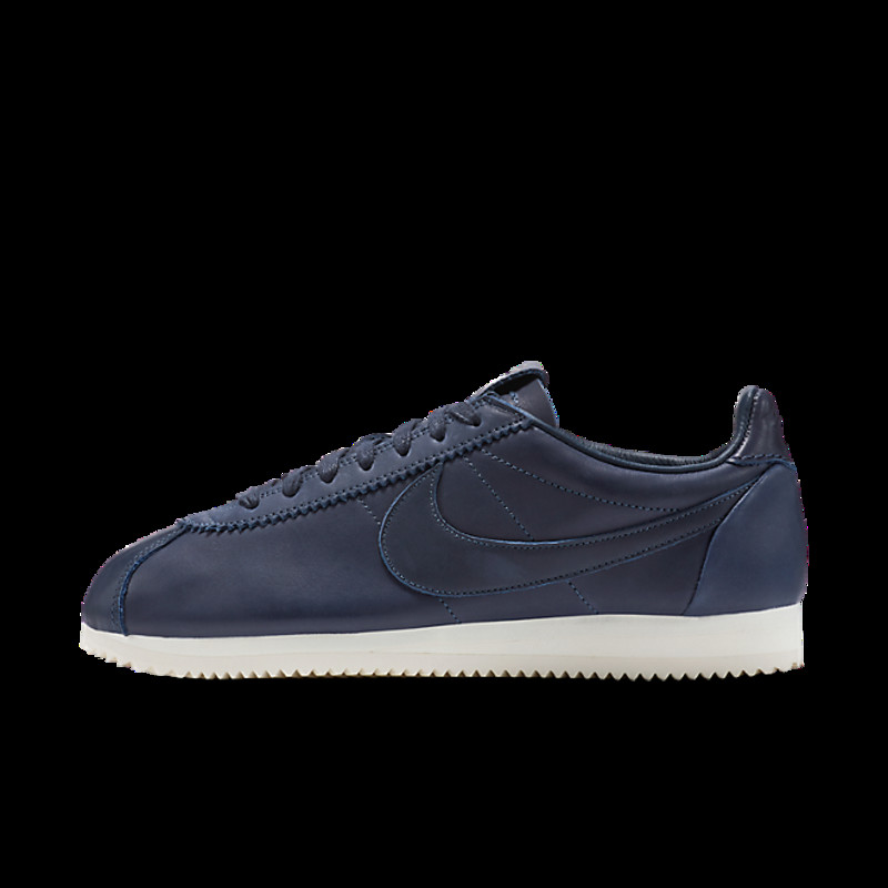 nike Flyknit Classic Cortez Premium QS TZ - Thunder Blue - Sail | 898088-400