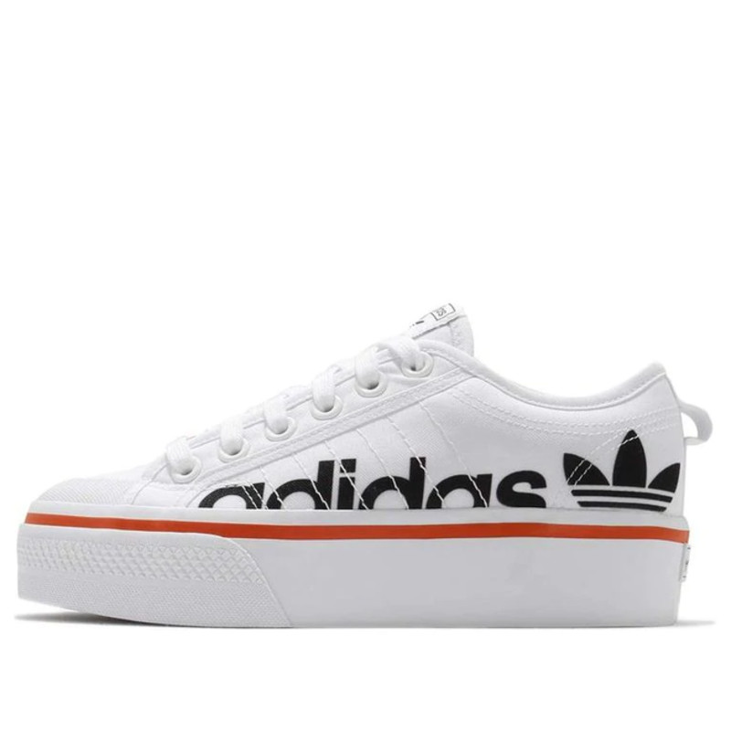 adidas originals Nizza Platform WHITEBLACKORANGE | S42603