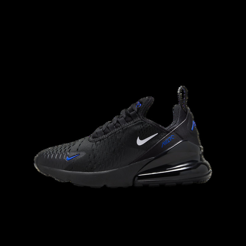 Air max 270 2024 junior black blue tick