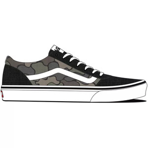 Vans Ward Low Top Casual Gray Green Camouflage Gray | VN0A5HTSBLK