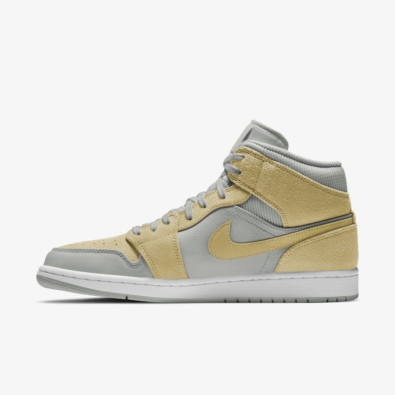 Air Jordan 1 Mid SE Mix Materials Grey/Gold | DA4666-001