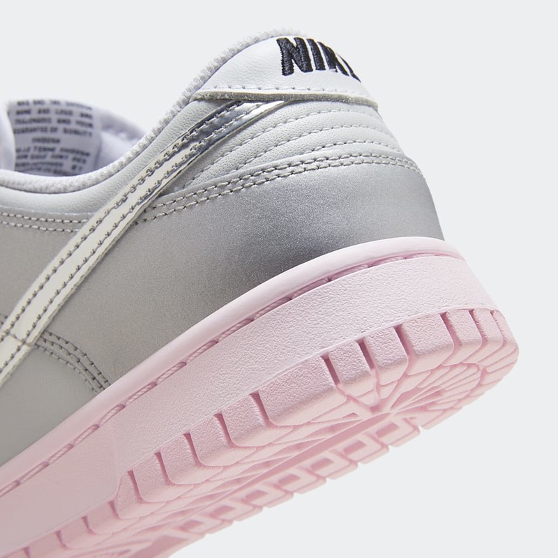 Nike Dunk Low LX "Metallic Silver/Pink Foam" | HM3698-006