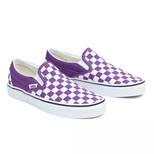 Vans check hotsell foxing slip on