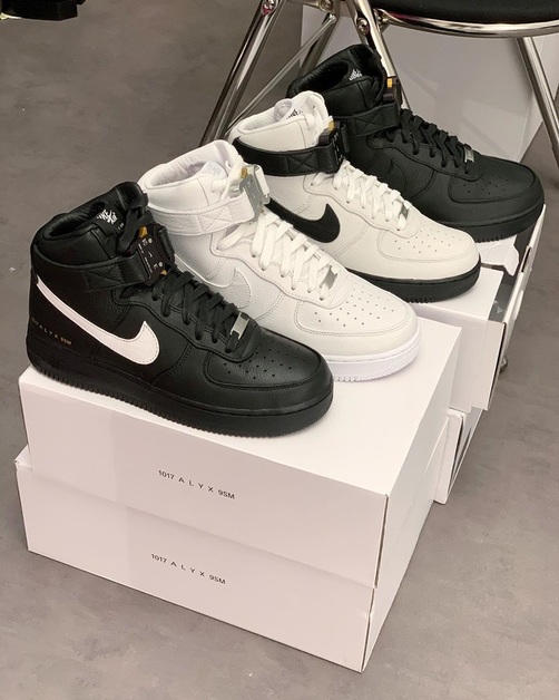 Wir dürfen vier Colorways vom Alyx x Nike Air Force 1 High erwarten