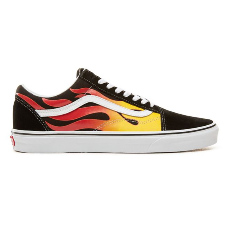 Vans old 2025 skool yellow flame