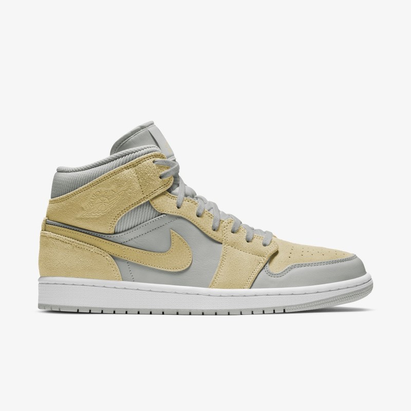 Air Jordan 1 Mid SE Mix Materials Grey/Gold | DA4666-001