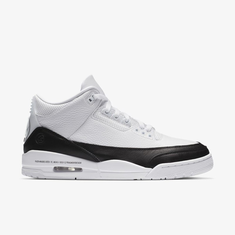 Fragment x Air Jordan 3 White | DA3595-100