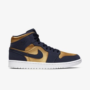 Air Jordan 1 Mid Premium Satin Gold | 852542-401