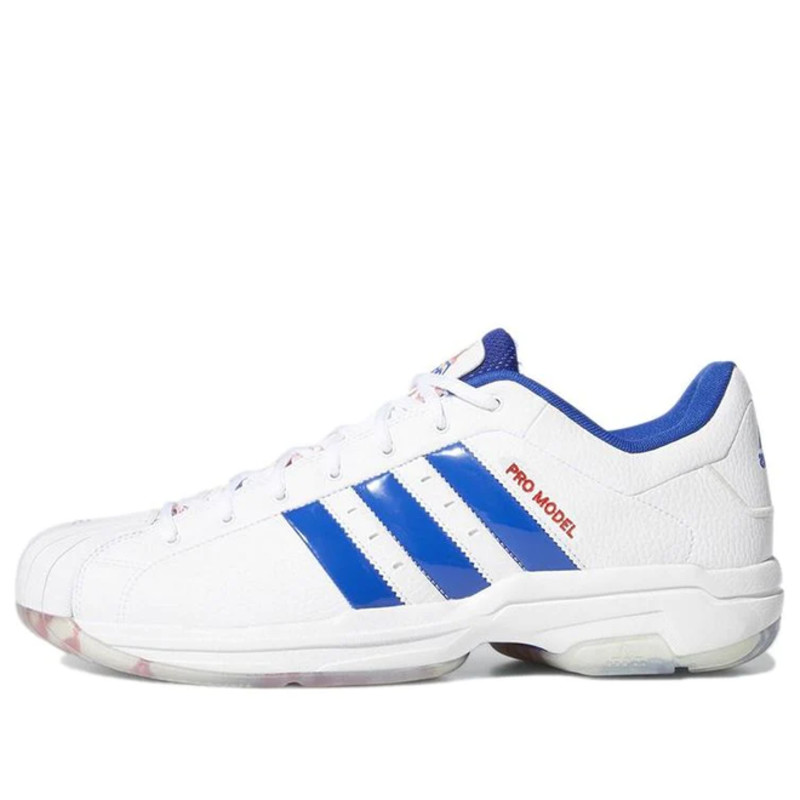 adidas PRO Model 2G Low White Blue Basketball FZ1393 Grailify