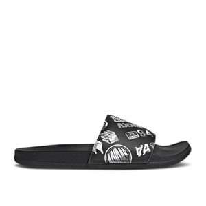 adidas Adilette Comfort Slide 'All Over Logos - Black' | FZ1750