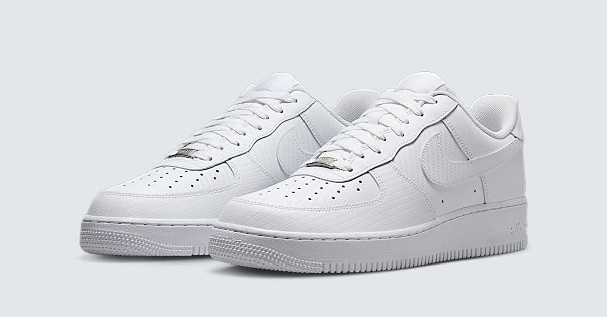 Nike transfers the carbon fibre look to the Air Force 1 ‘Triple White’