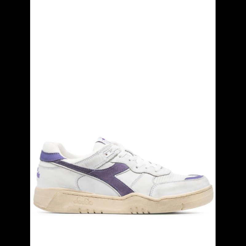 Diadora panelled lace-up leather | 180117B