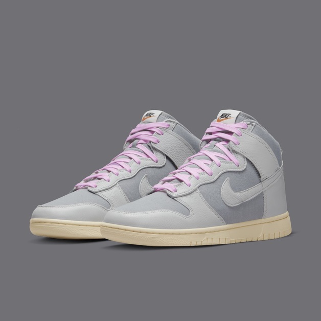 Grau und Pink decken den neuen Nike Dunk High „Certified Fresh“