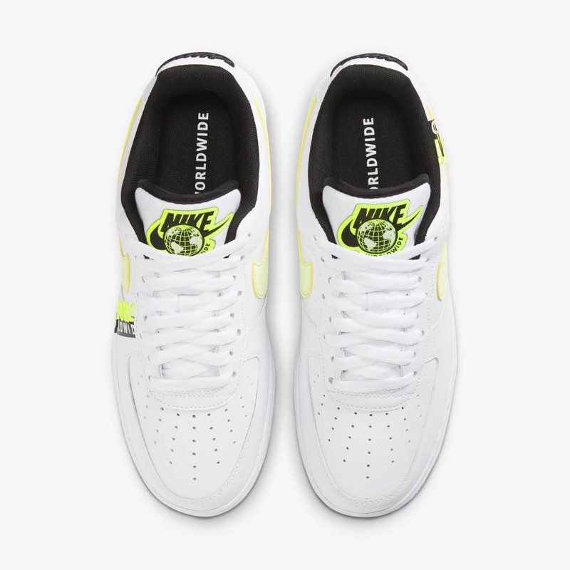 Nike Air Force 1 '07 AF1 Low Worldwide White/Volt (CK6924 101