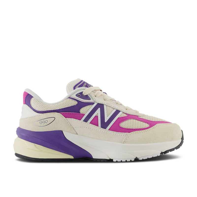 Crew x New Balance 997 Butterscotch x 990v6 Big Kid 'Macadamia Nut Magenta' | GC990TD6