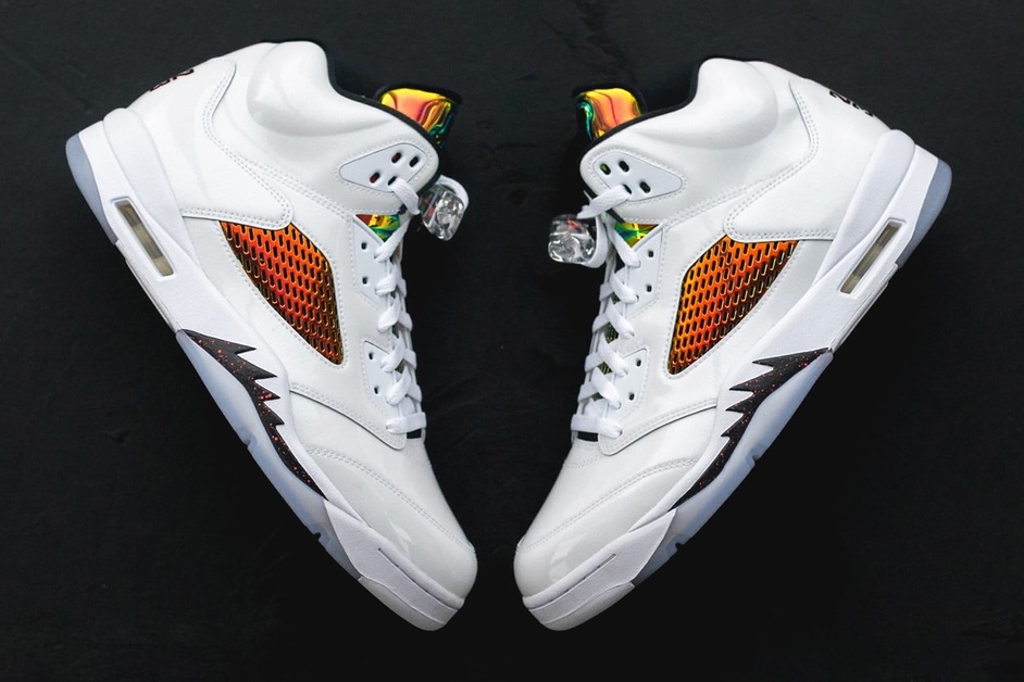 That's Why the Air Jordan 5 PE "NFL Helmet" Is Reminiscent of a Rainbow Stag Beetle