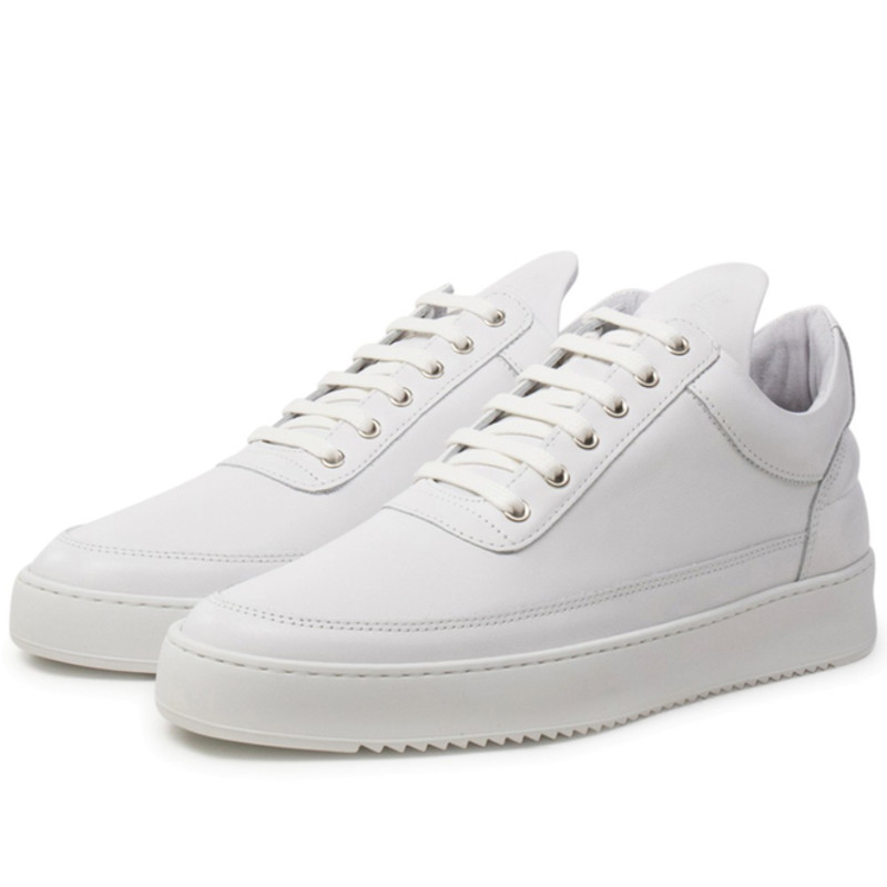 Filling Pieces Low Top Ripple Lane Nappa 'All White' | 25121721855