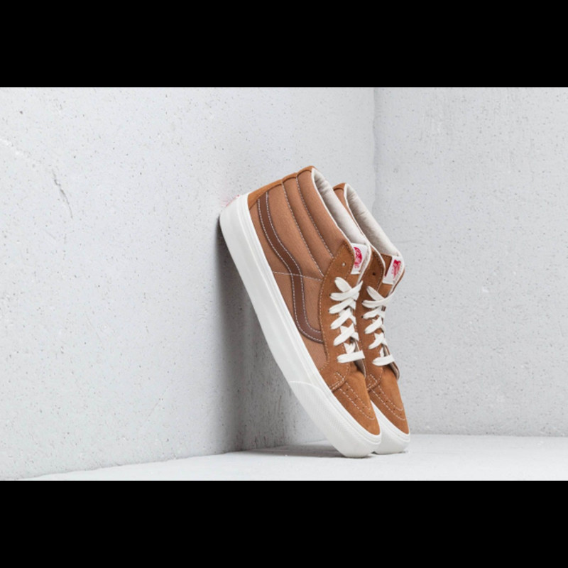 vans mule OG Sk8-Mid LX (Seude/ Canvas) Tobacco Brown | VN0A3ZCDUN9