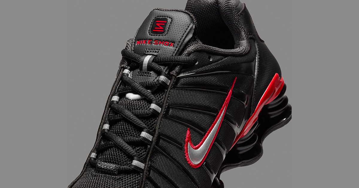 Nike Shox TL in auffälligem "Black/University Red" Colorway