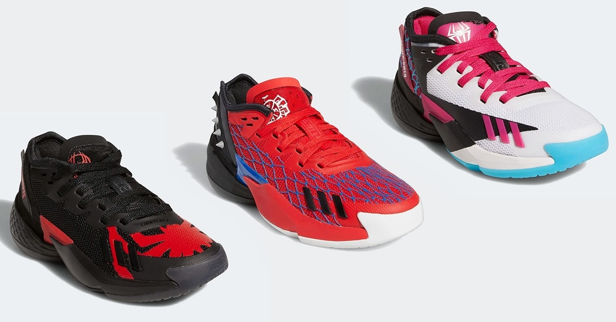 Dreiteiliges „Spider-Man: Across the Spider-Verse“ mit dem adidas D.O.N. Issue 4 enthüllt