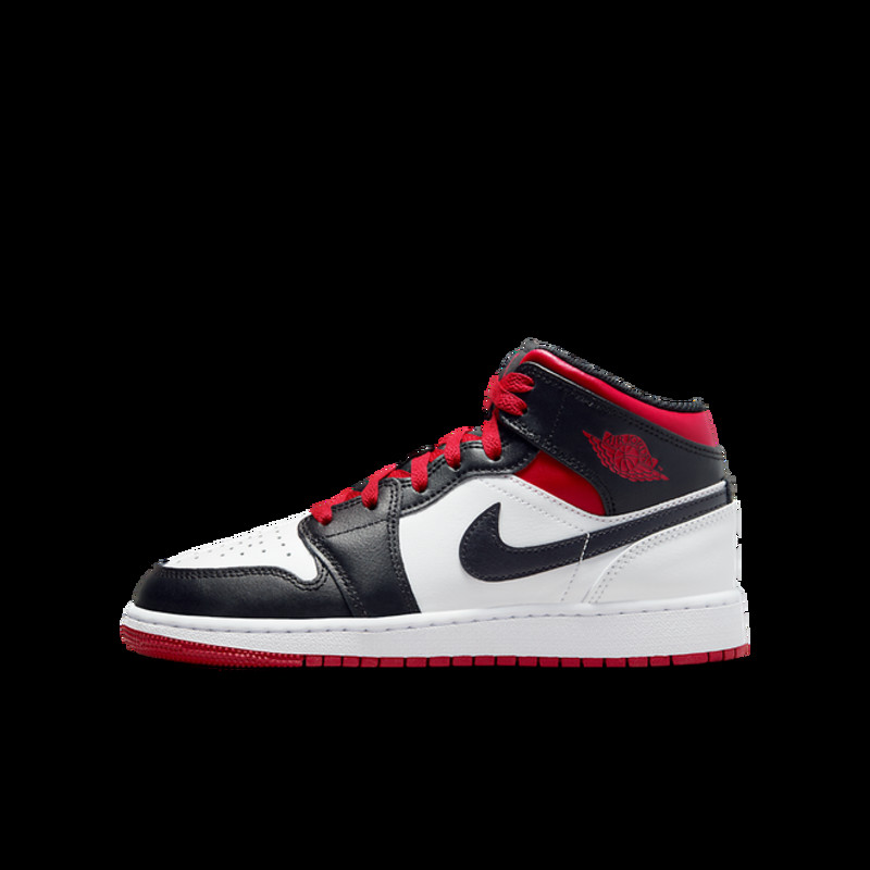 Air Jordan 1 Mid GS 'Gym Red Black Toe' | DQ8423-106