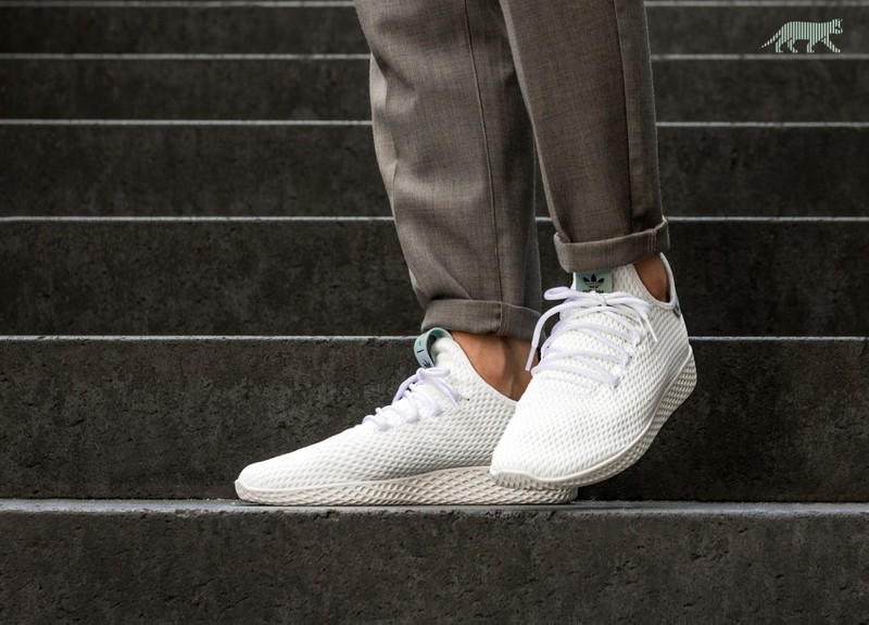 Adidas x Pharrell Williams Tennis HU White & Tactile Green