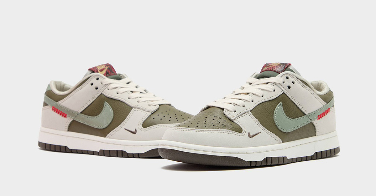 Poisonous green and snappy: The Dunk Low brings the snake to life