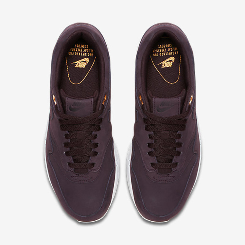 Nike Air Max 1 Premium Leather Burgundy | 454746-602