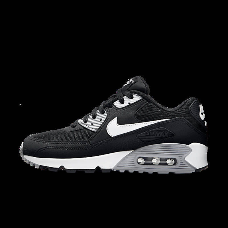 Nike air max 90 outlet - womens black/wolf grey/white