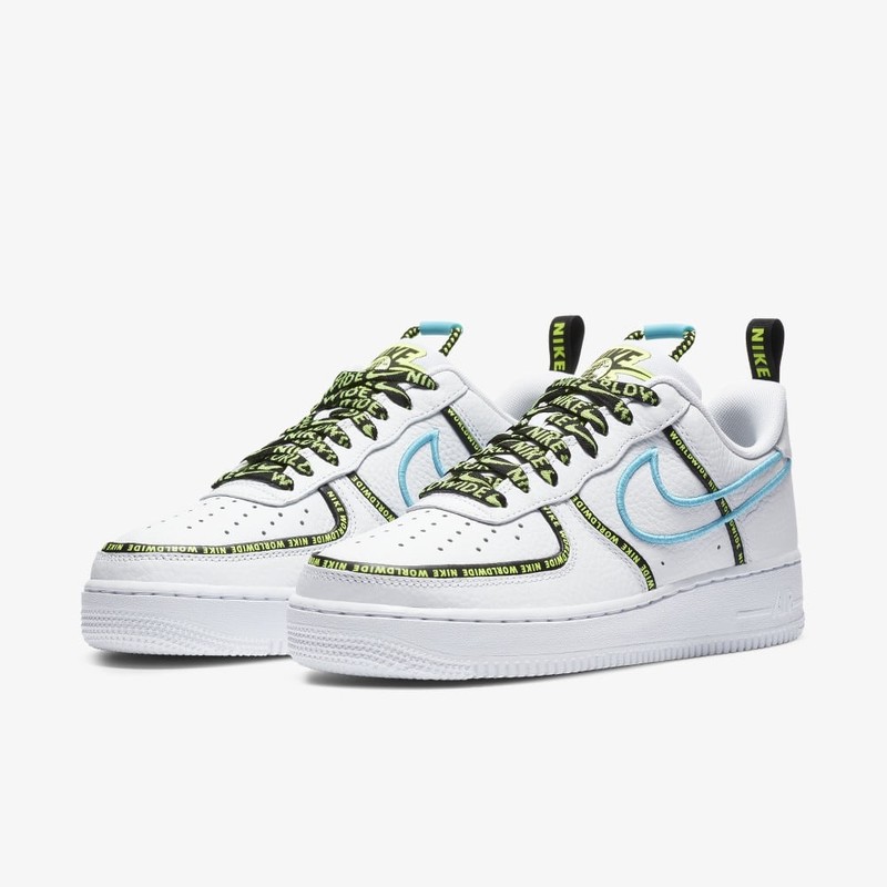 Nike Air Force 1 Worldwide Pack Volt/Blue | CK7213-100