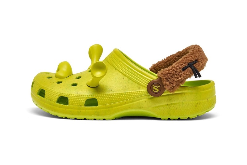 Crocs Unisex-Child Classic Shrek Clogs, Lime Punch, 4