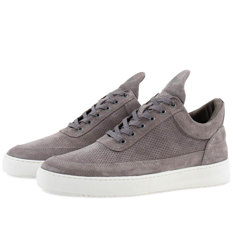 Filling Pieces Low Top Perforated 'Grey' | 1012010-1002
