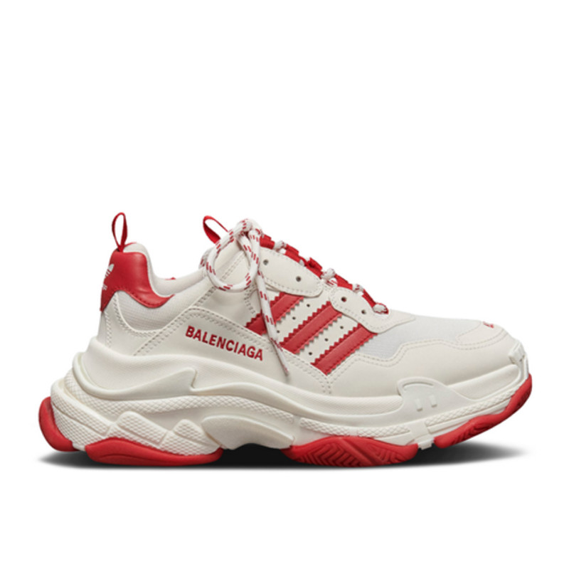 adidas Balenciaga x Adidas Wmns Triple S Sneaker 'White Red' | ID4734