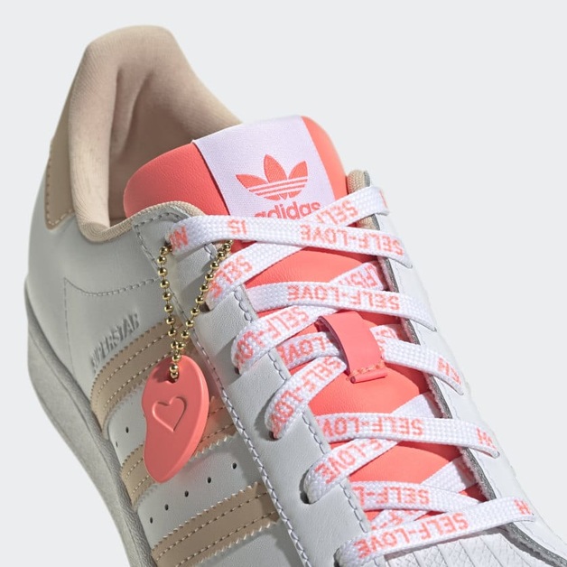 adidas Originals Superstar "Valentine's Day" with Printed Laces and Hangtag
