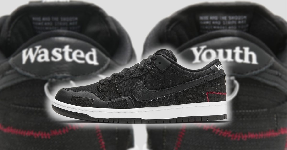 Swooshes with Roses by Wasted Youth and Nike SB