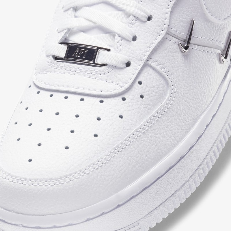 Nike Air Force 1 LX Mini Metallic Swoosh White | CT1990-100