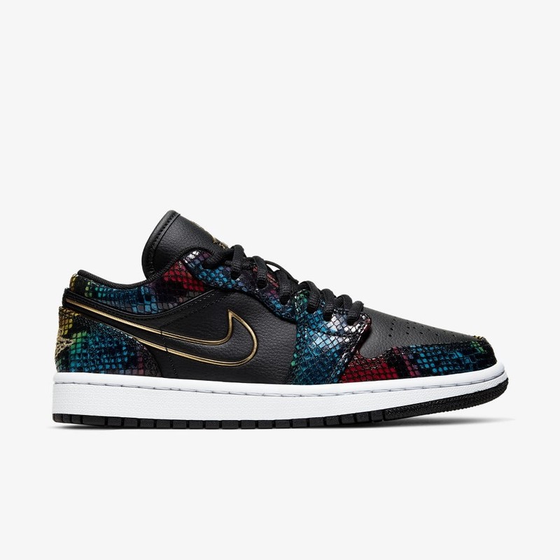 Air Jordan 1 Low Premium Multicolor Snakeskin | CW5580-001