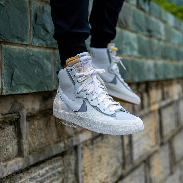Coming soon: sacai x Nike Blazer Mid „White/Wolf Grey“