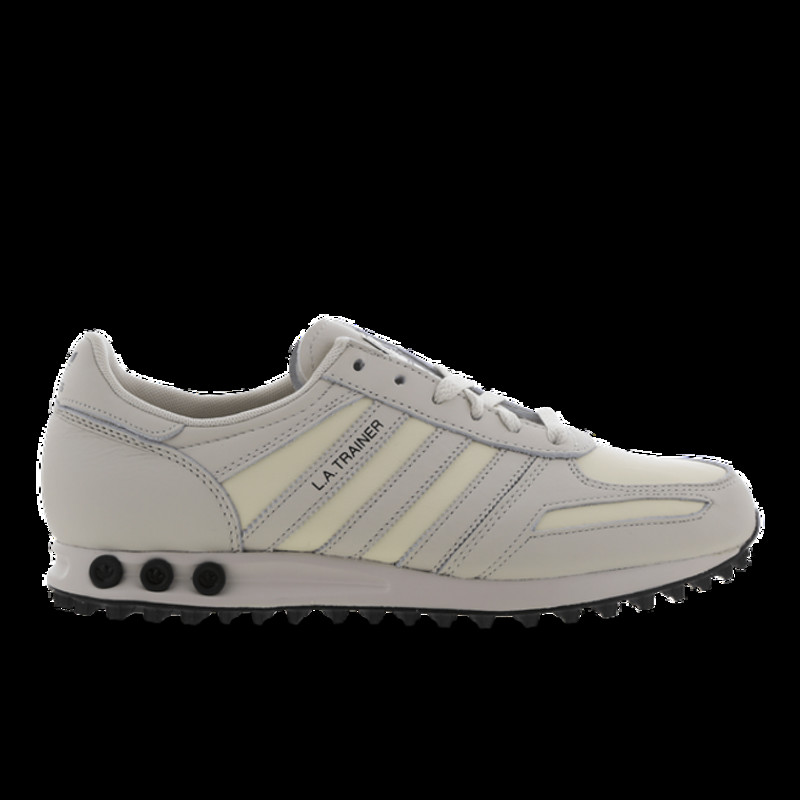 Adidas la trainer white hot sale leather