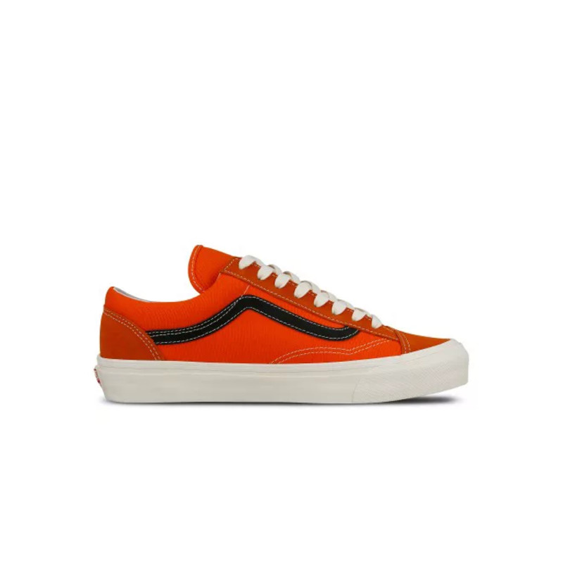 Vans orange clearance black