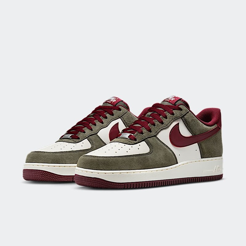 Nike Air Force 1 Low "Cargo Khaki/Dark Team Red" | FQ8714-302